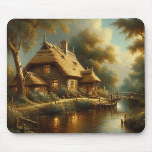 Country house mouse mat