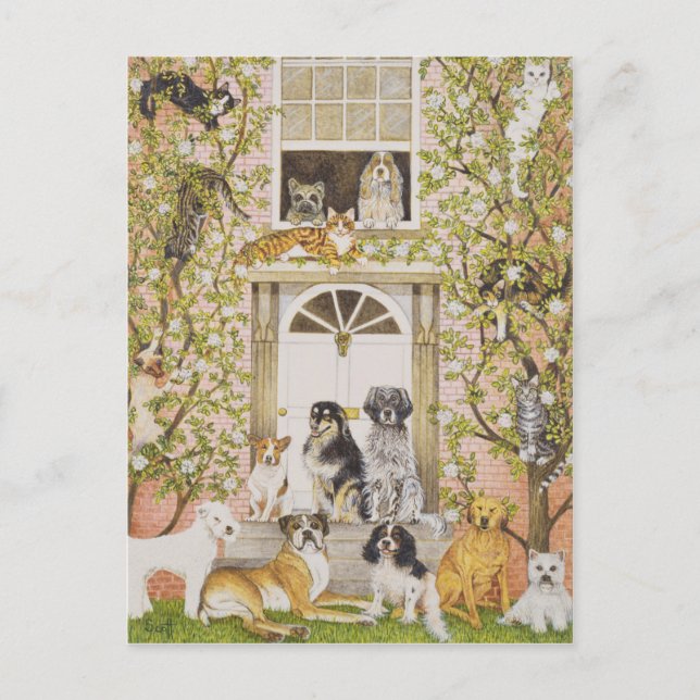 Country House Party Invitation Postcard (Front)