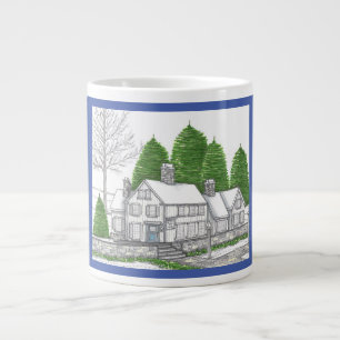 Country Inn Winter Soltice Jumbo Mug with Blue