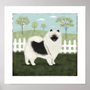 Country Keeshond Poster