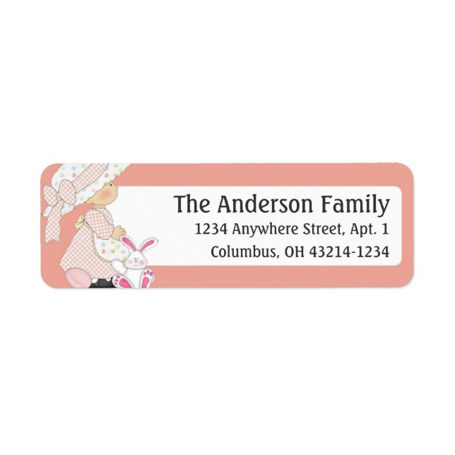 Country Kids Easter Time design 6 Address Labels (Front)