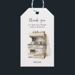 Country Kitchen | Bridal Shower Thank You Gift Tags<br><div class="desc">Perfect for bridal shower brunches or kitchen themed showers. Add a special thank you to your favours with our personalised gift tags. Simple yet elegant these designs are perfect for any celebration. Add your custom wording to this design by using the "Edit this design template" boxes on the right hand...</div>