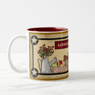 Country Kitchen Coffee Mug Live Love laugh