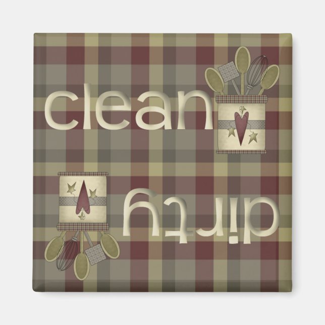 Country Kitchen Dishwasher Magnet (Front)