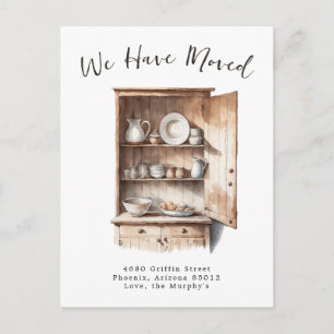 Country Kitchen Moving Announcement Postcard
