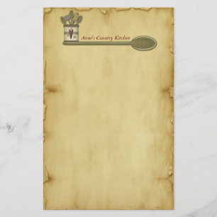 Country Kitchen Parchment Stationery