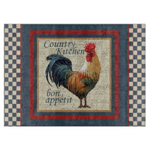 Country Kitchen-Rooster Cutting Board