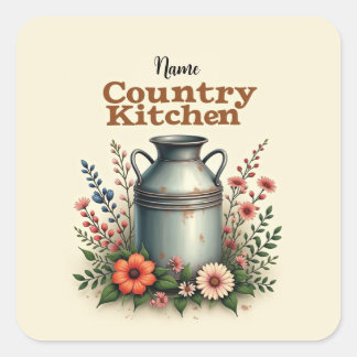 Country Kitchen Sticker Pack – [Name]’s Rustic Sty