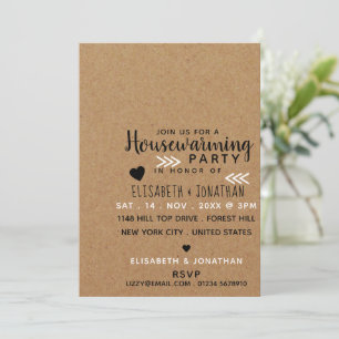 Country Kraft Housewarming Party Invitation