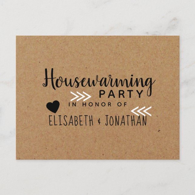 Country Kraft Housewarming Party Invitation (Front)