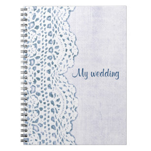 country lace on burlap my wedding book
