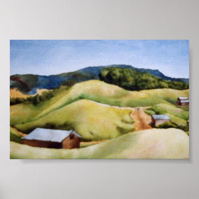Country Landscape Poster (Front)