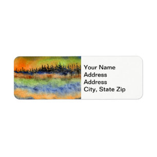 Country landscapes and scenic views sunset trees.