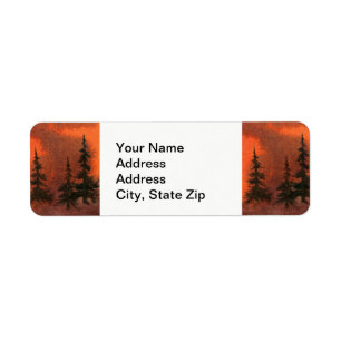 Country landscapes orange sunrise sunset sky pine.