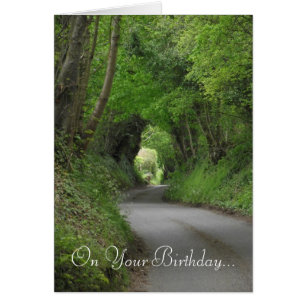 Country Lane Birthday Card