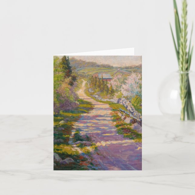 Country Lane by Newell Convers Wyeth Thank You Card (Front)