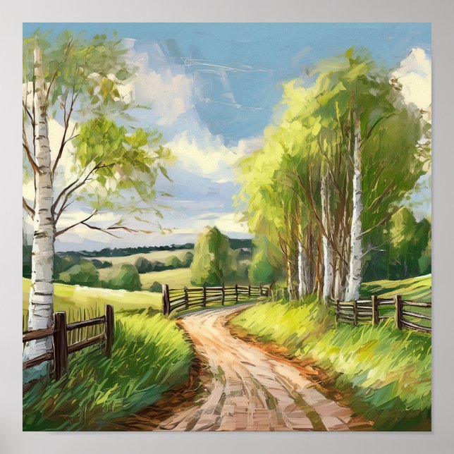 Country Lane Digital  Poster (Front)