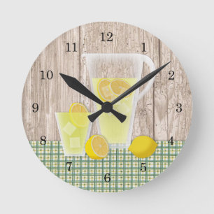 Country Lemonade Wall Clock