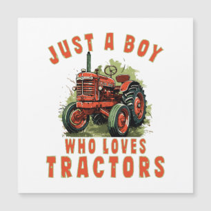Country Life Boy who loves tractors