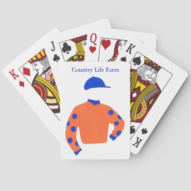 Country Life Farm Silks Playing Cards (Back)