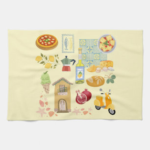 Country Life Italy Tea Towel