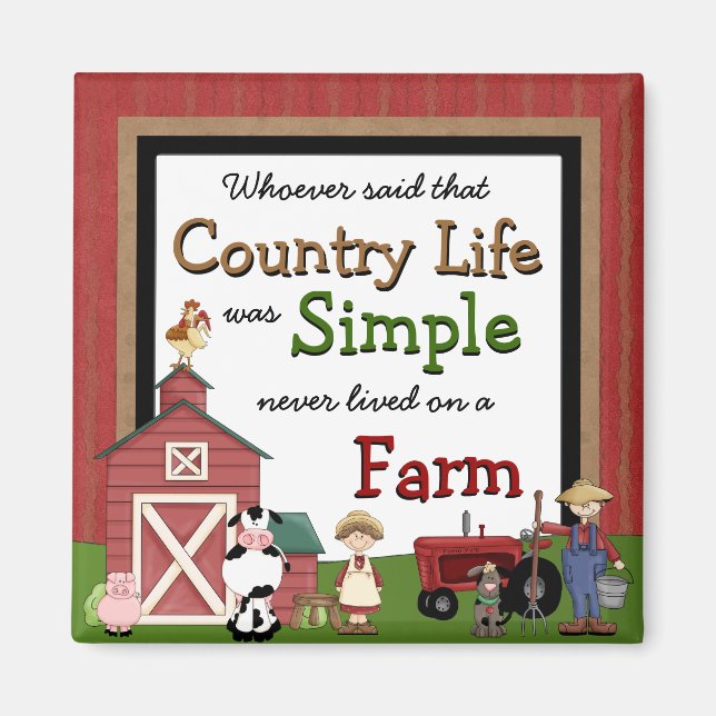 Country Life Kitchen Magnet (Front)