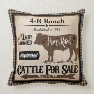 Country Life Ranch-Style Personalised Pillow