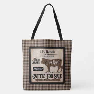 Country Life Ranch-Style Personalised Tote Bag