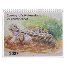 Country Life Watercolor By Sherry