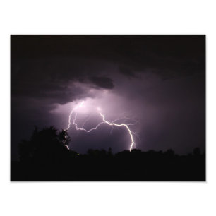 Country Lightning Storm Photo Print