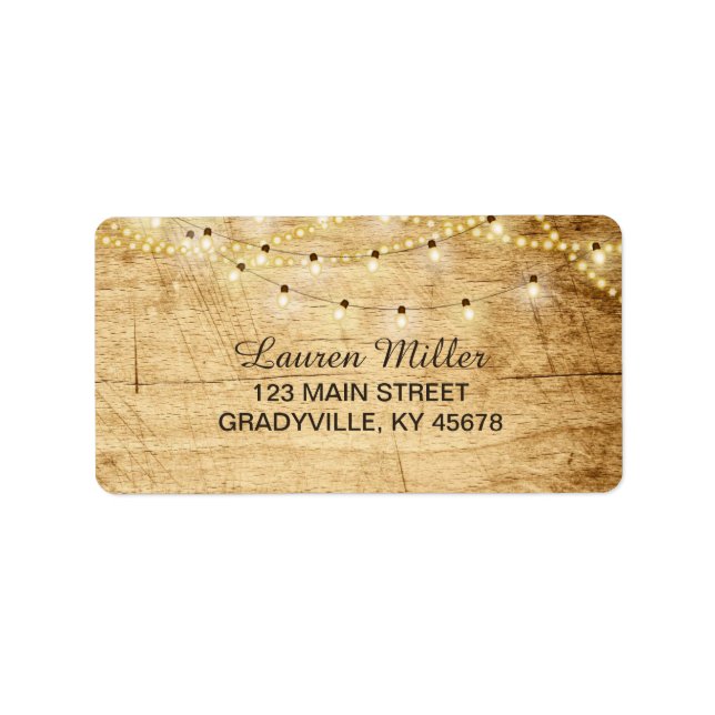 Country Lights address label standard size (Front)