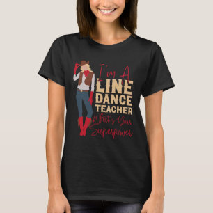 Country Line Dance Dancer Hs0 Uni-adults White Sma T-Shirt