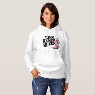 Country Line Dancing Queen Cowgirl Boots Western  Hoodie