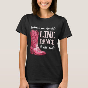 Country Line Dancing Women Girl T-Shirt