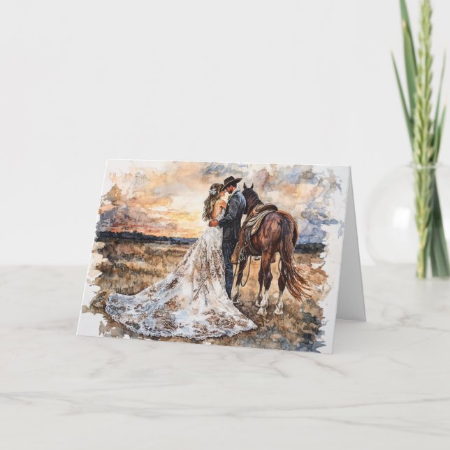 Country Love Wedding Blessing for Unity Card (Front)