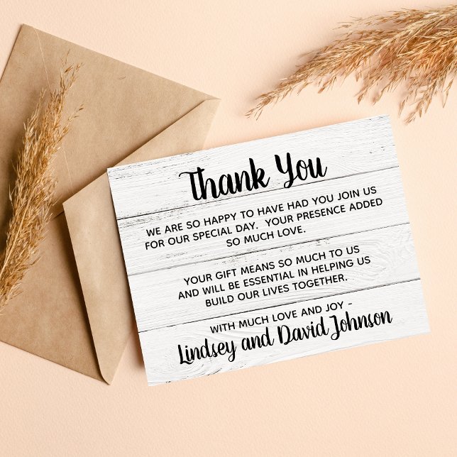 Country Love Western Rustic Thank You Note Card (Creator Uploaded)