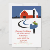 Country Mailbox Holiday Moving Announcement