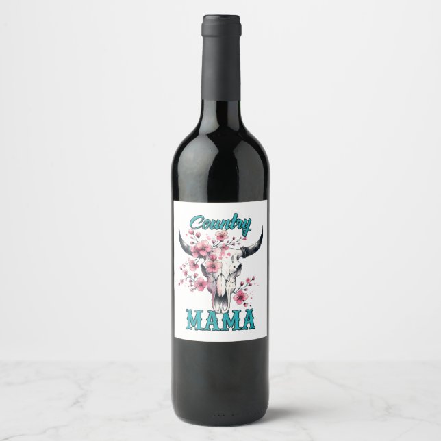 Country Mama Wine Label (Front)
