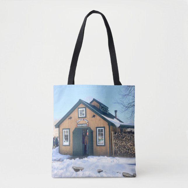 Country Maple Sugar House Tote Bag (Front)