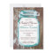 Country Mason Jar Rustic Bridal Shower Invitations
