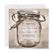 Country Mason Jar Rustic Square Wedding Invitation
