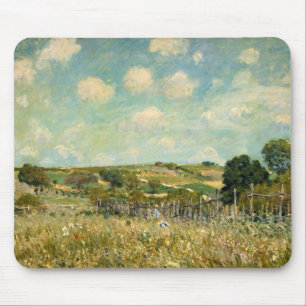 Country Meadow Landscape (by Alfred Sisley) Mouse Mat