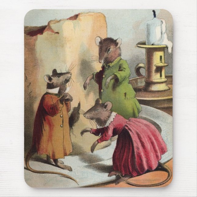 Country Mice Mouse Mat (Front)