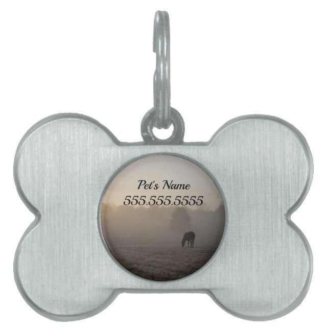 Country Morning Pet ID Tag (Front)
