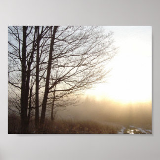 country morning sunrise poster