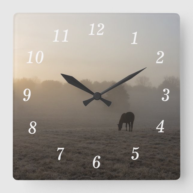 Country Morning Wall Clock (Front)