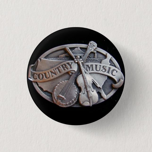 country-music 3 cm round badge (Front)