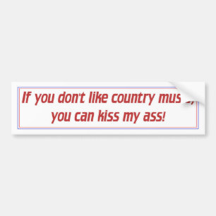 Country Music Bumper Sticker