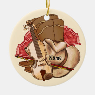 Country Music  Ceramic Tree Decoration