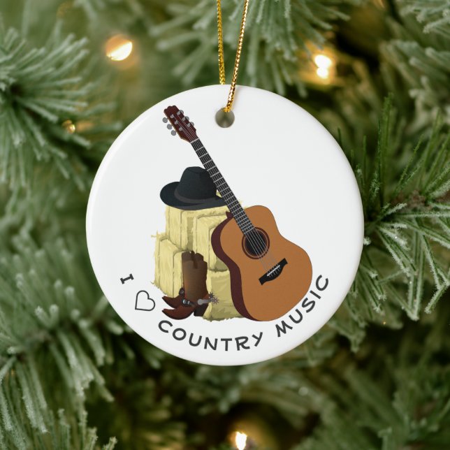 Country Music Ceramic Tree Decoration (Tree)